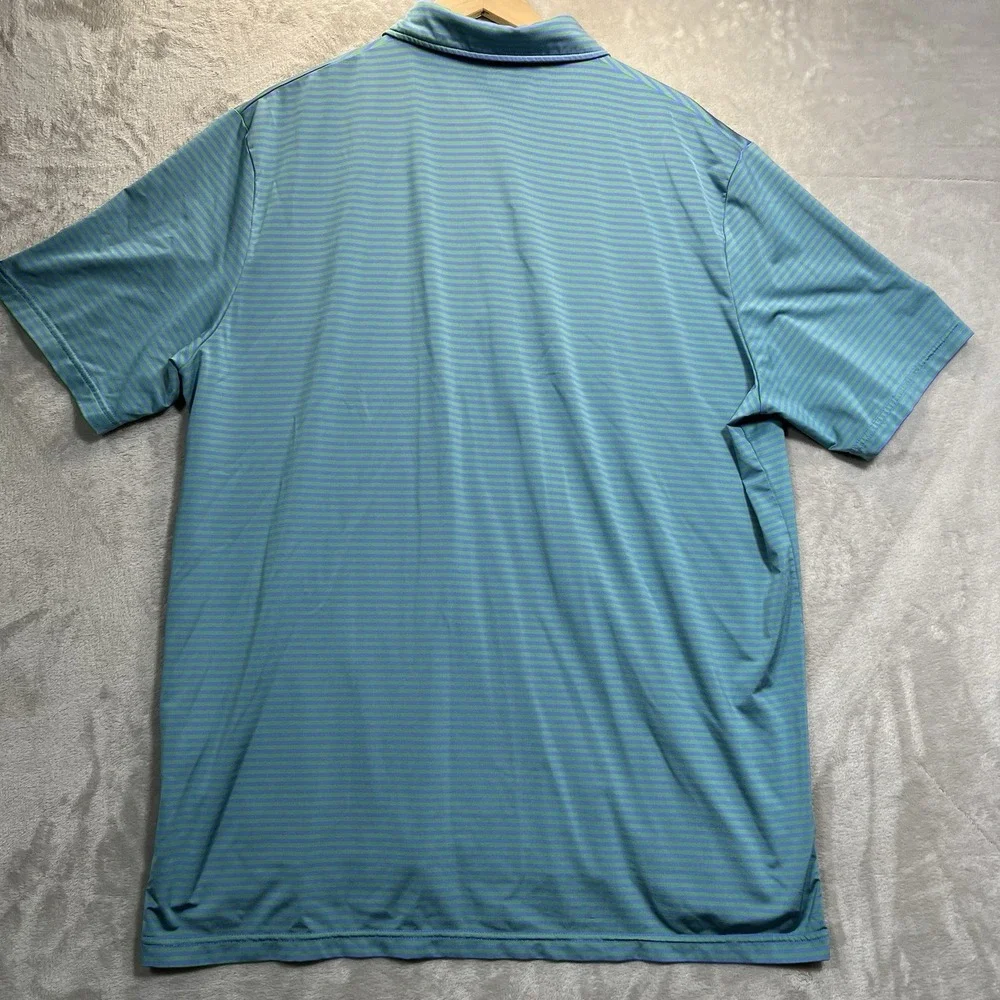 Polo Ralph Lauren RLX Polo Shirt Mens XL Striped Wicking Performance Golf